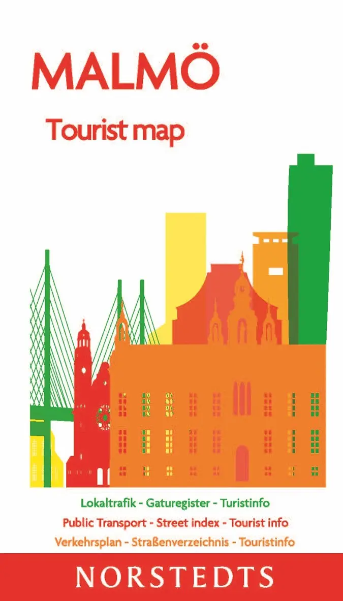 Malmö Tourist map : Skala 1:16 800