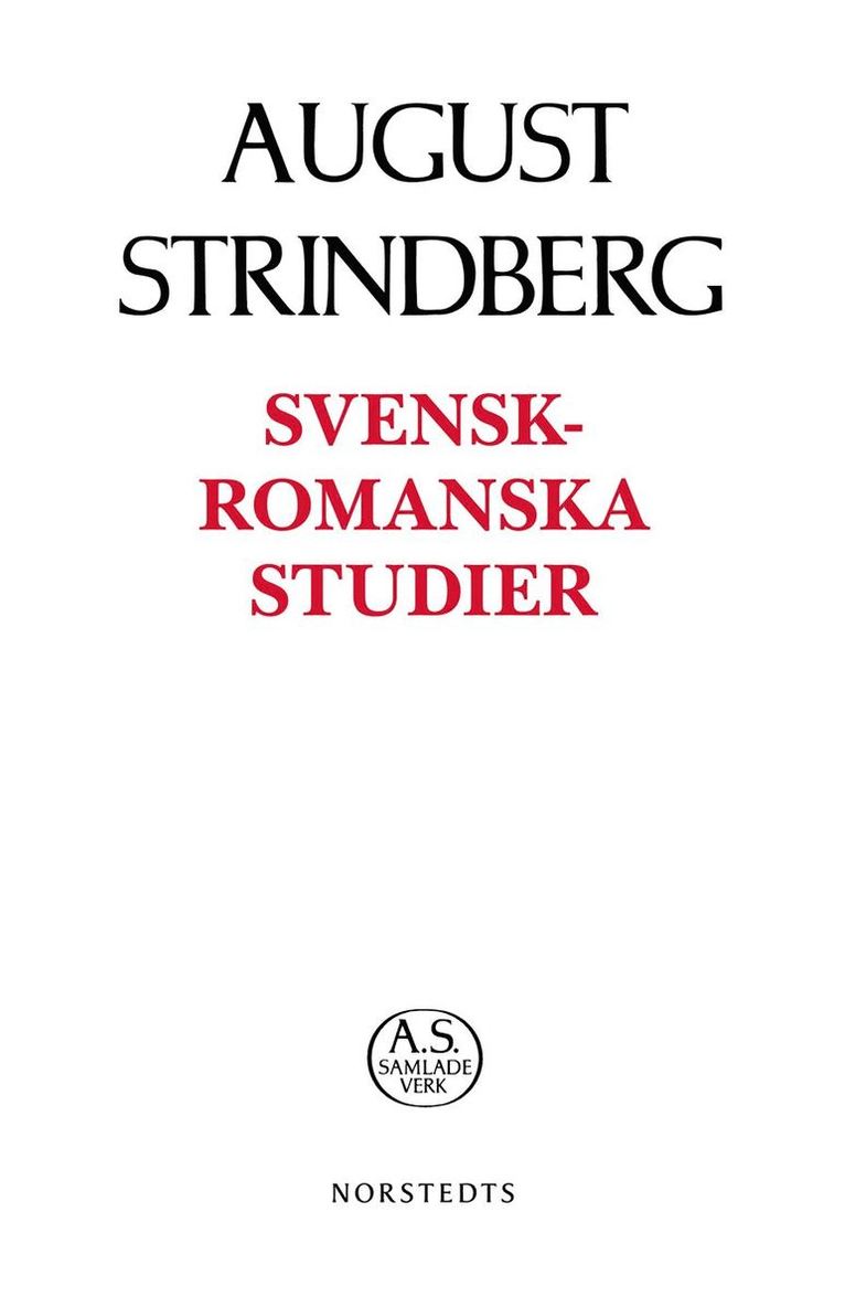 Svensk-romanska studier 1