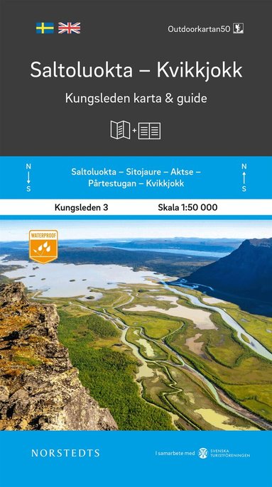 Saltoluokta Kvikkjokk Kungsleden 3 Karta och guide : Outdoorkartan 1:50 000, Övrigt