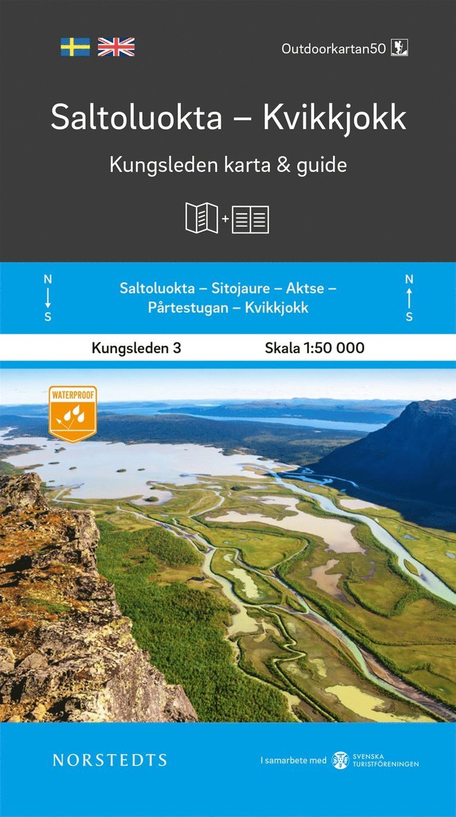 Saltoluokta Kvikkjokk Kungsleden 3 Karta och guide : Outdoorkartan 1:50 000 1