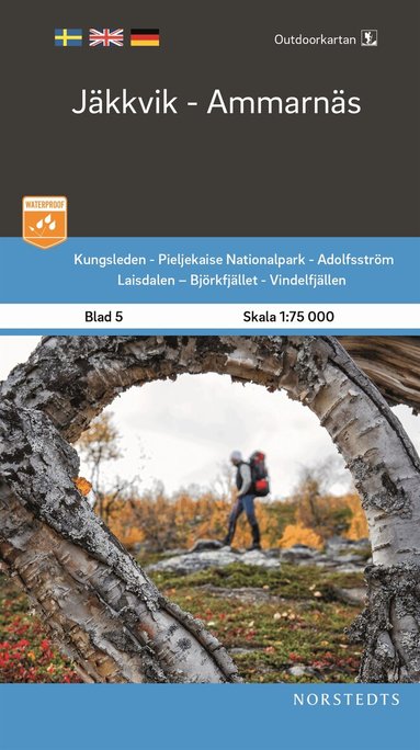 Outdoorkartan Jäkkvik Ammarnäs : Blad 5 Skala 1:75 000, Övrigt