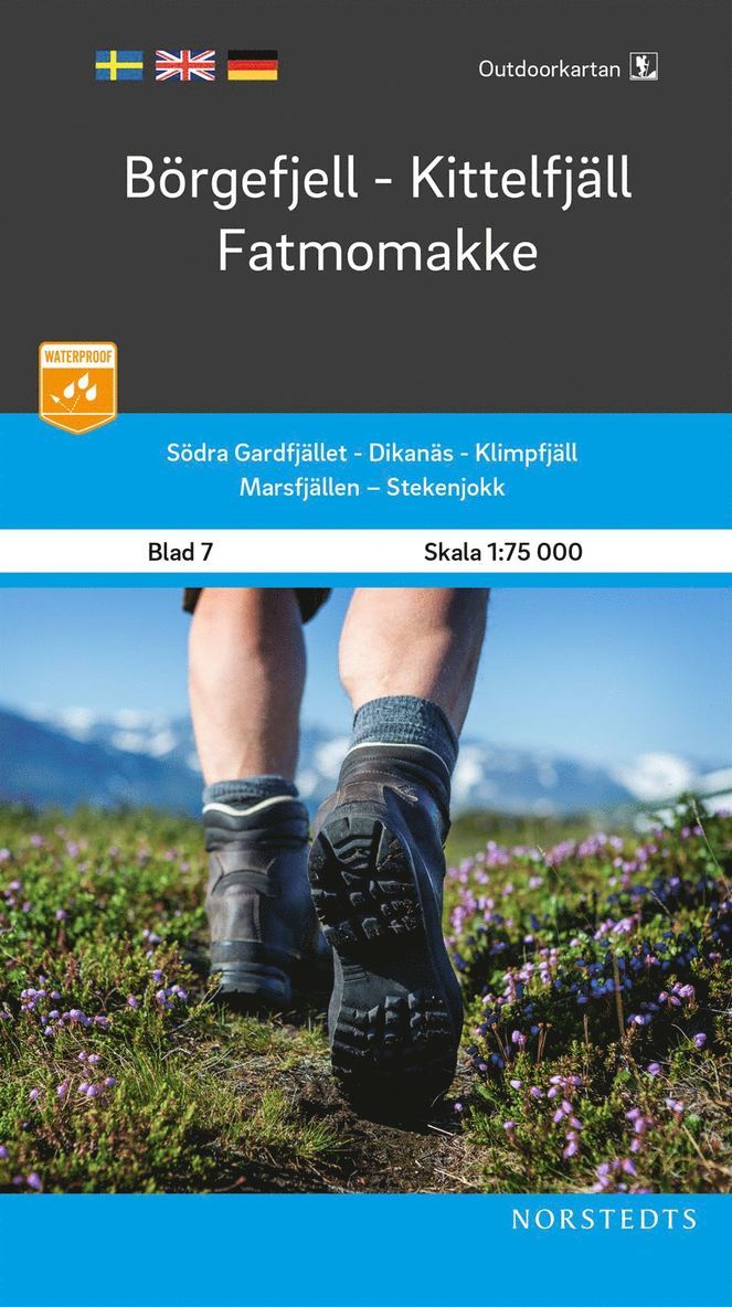 Outdoorkartan Börgefjell Kittelfjäll Fatmomakke : Blad 7 Skala 1:75 000, Övrigt