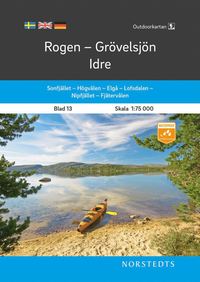 bokomslag Outdoorkartan Rogen Grövelsjön Idre : Blad 13 Skala 1:75 000