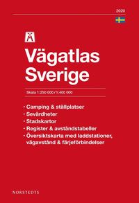 bokomslag M Vägatlas Sverige 2020 : Skala 1:250.000-1:400.000
