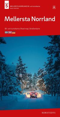 bokomslag Mellersta Norrland Bil & Turistkarta Nr 5 : Skala 1:400.000