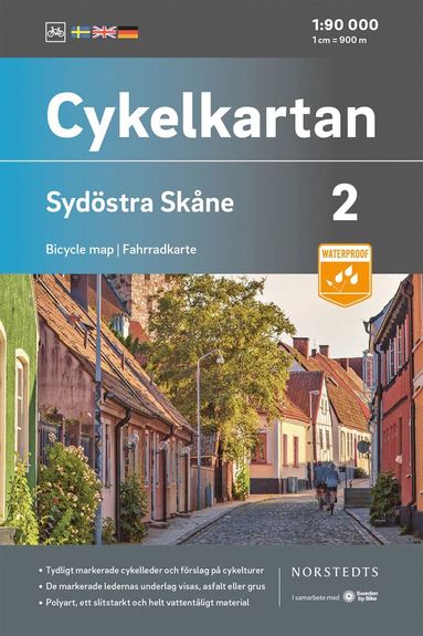 bokomslag Cykelkartan Blad 2 Sydöstra Skåne : Skala 1:90 000