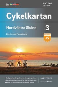 bokomslag Cykelkartan Blad 3 Nordvästra Skåne : Skala 1:90 000