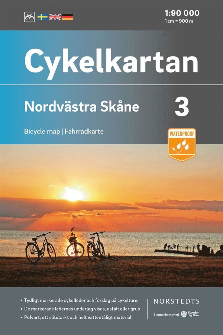 Cykelkartan Blad 3 Nordvästra Skåne : Skala 1:90 000 1