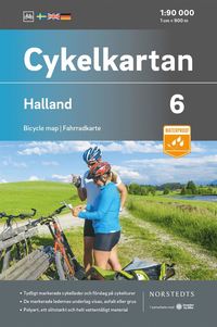 bokomslag Cykelkartan Blad 6 Halland : Skala 1:90 000
