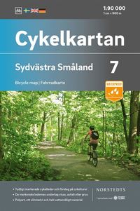 bokomslag Cykelkartan Blad 7 Sydvästra Småland : Skala 1:90 000