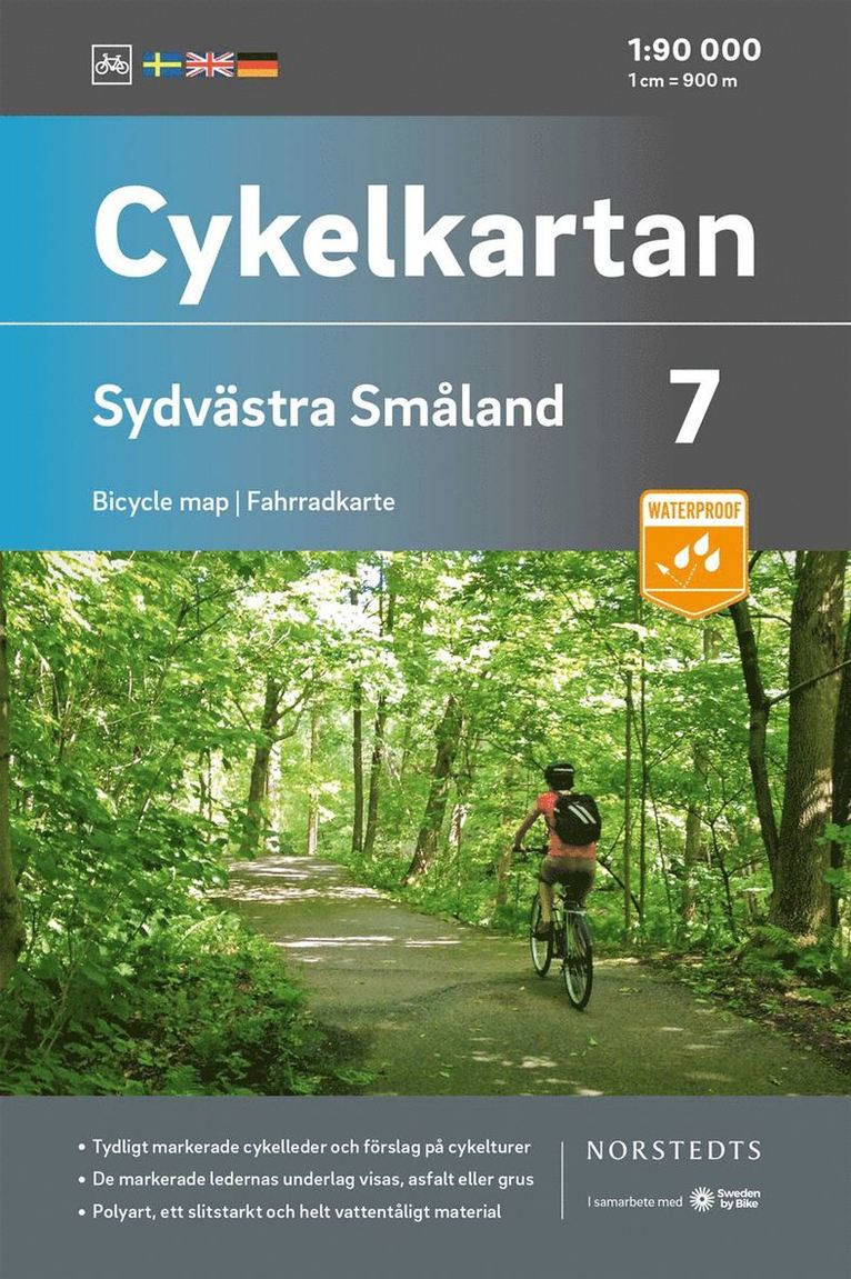 Cykelkartan Blad 7 Sydvästra Småland : Skala 1:90 000 1