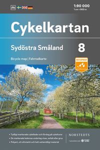 bokomslag Cykelkartan Blad 8 Sydöstra Småland : Skala 1:90 000