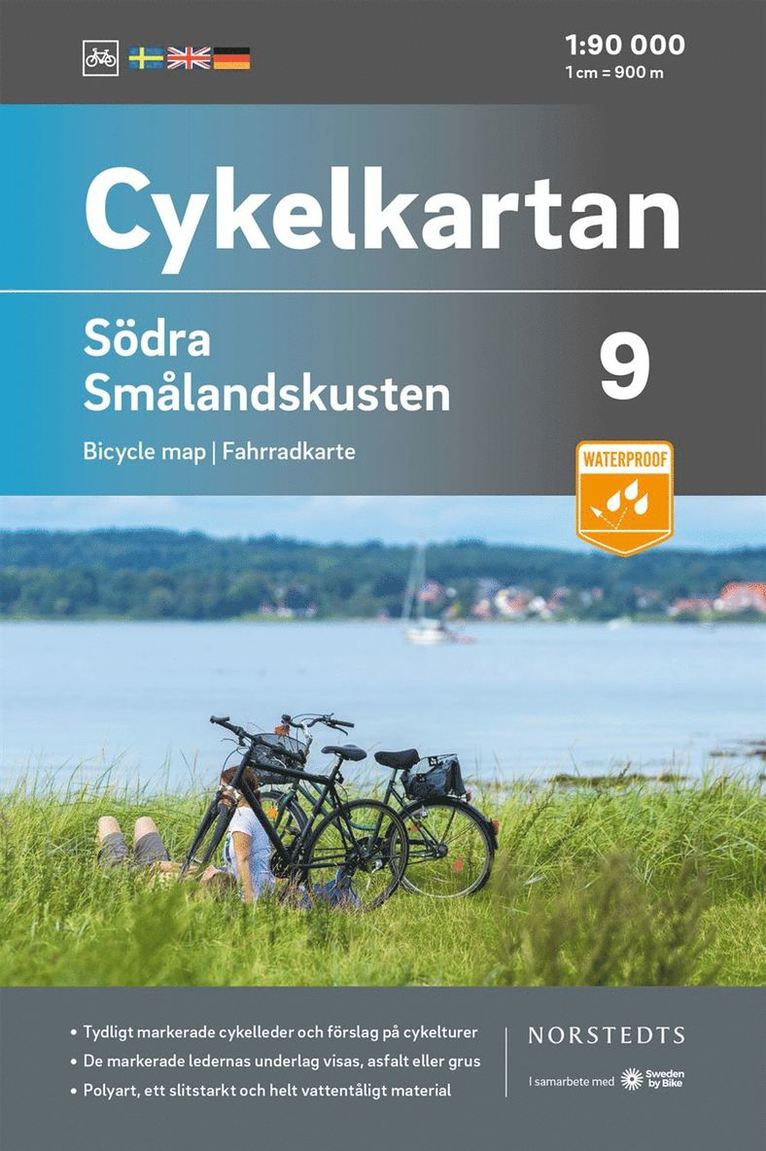 Cykelkartan Blad 9 Södra Smålandskusten : Skala 1:90 000 1