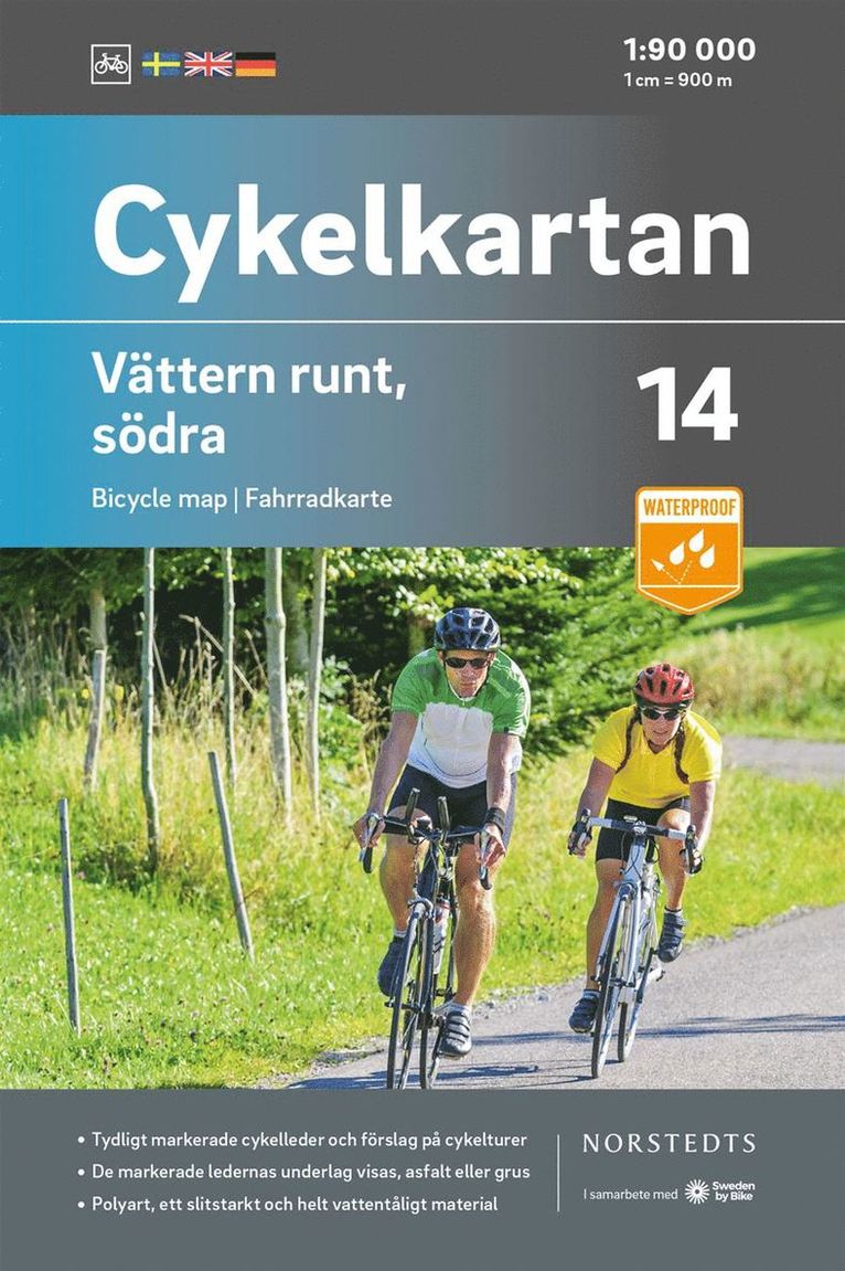 Cykelkartan Blad 14 Vättern runt, södra delen : Skala 1:90 000, Övrigt