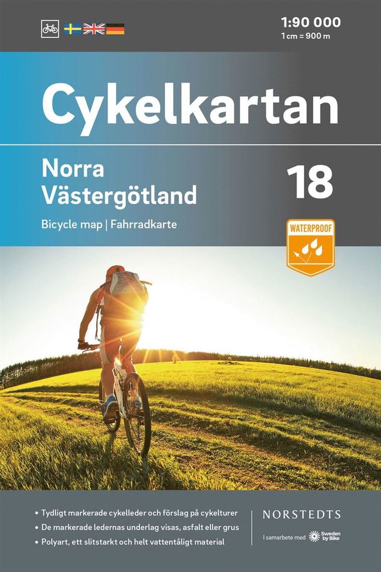 Cykelkartan Blad 18 Norra Västergötland : Skala 1:90 000 1