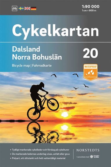bokomslag Cykelkartan Blad 20 Dalsland/Norra Bohuslän : Skala 1:90 000