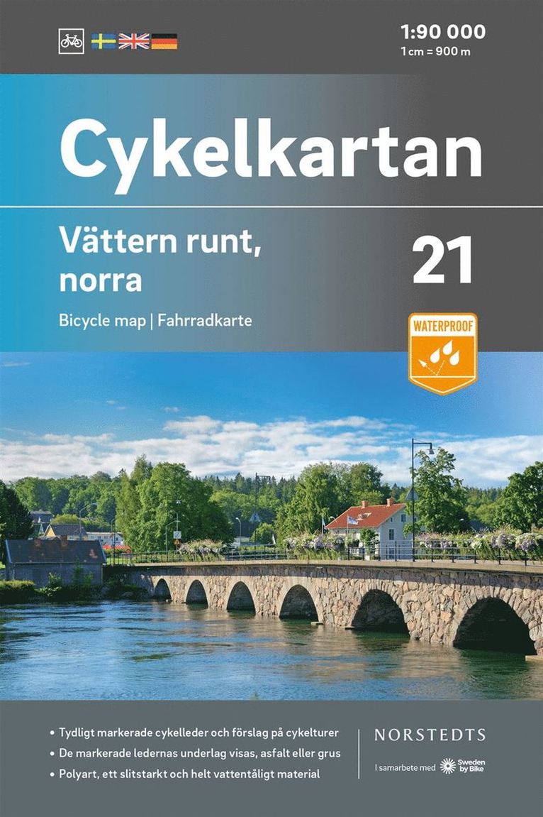 Cykelkartan Blad 21 Vättern runt, norra delen : Skala 1:90 000, Övrigt