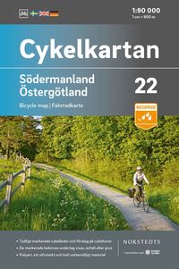 bokomslag Cykelkartan Blad 22 Södermanland/Östergötland : Skala 1:90 000
