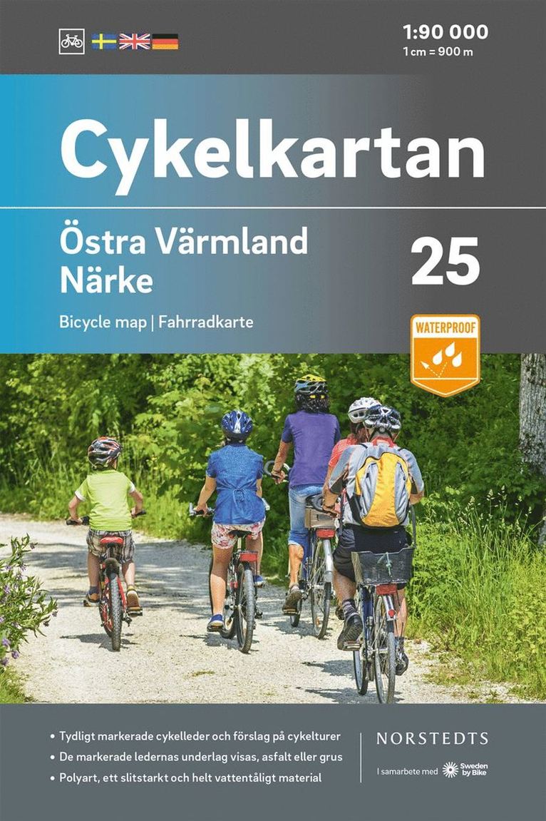 Cykelkartan Blad 25 Östra Värmland/Närke : Skala 1:90 000 1
