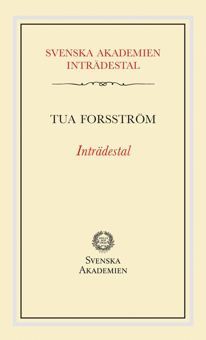 Inträdestal av Tua Forsström