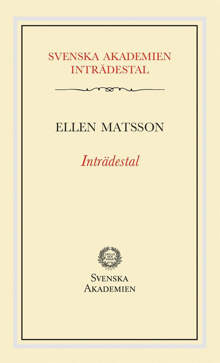 Inträdestal av Ellen Mattson 1