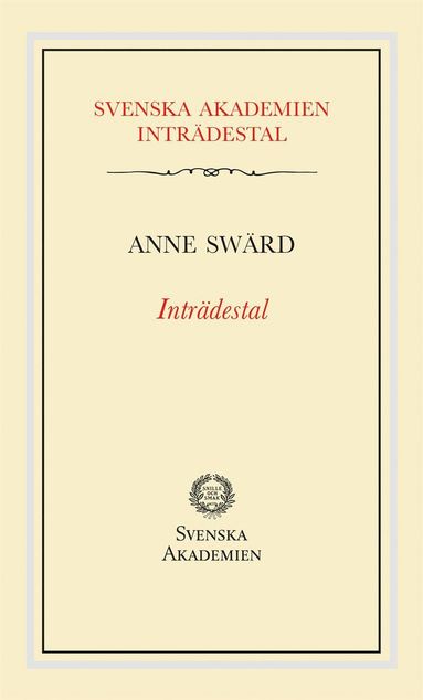bokomslag Inträdestal av Anne Swärd