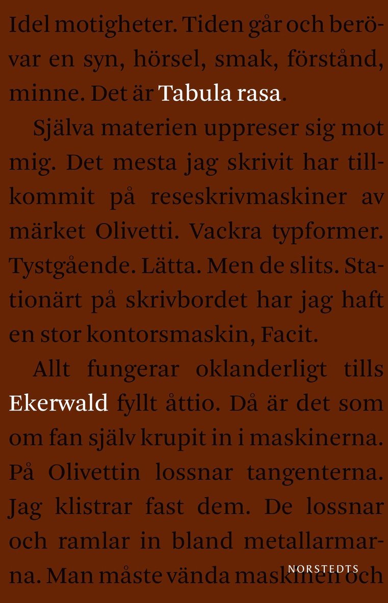 Tabula rasa : fragment av ett liv 1