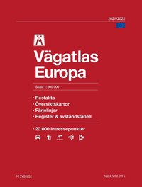 bokomslag M Vägatlas Europa 2021-2022 : Skala 1:800 000