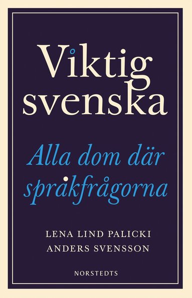Lena Lind Palicki, Anders Svensson - Viktig svenska : alla dom där språkfrågorna, Inbunden