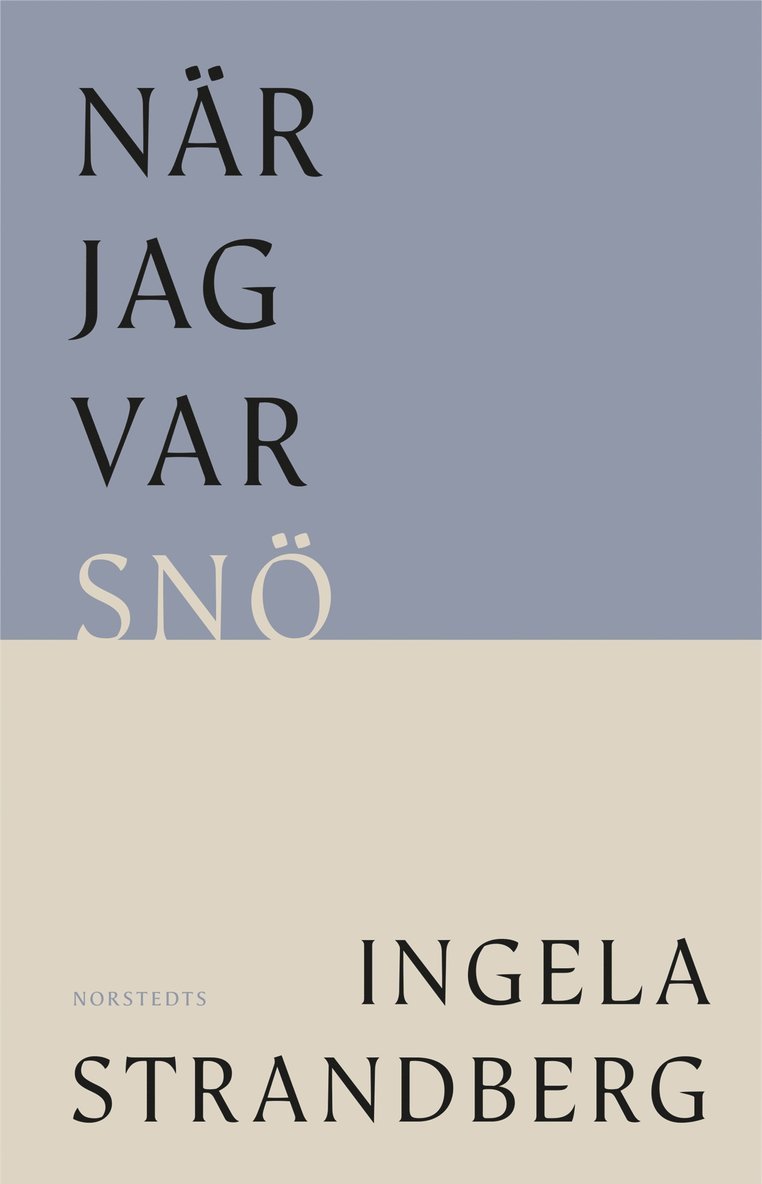 Ingela Strandberg - När jag var snö, Inbunden