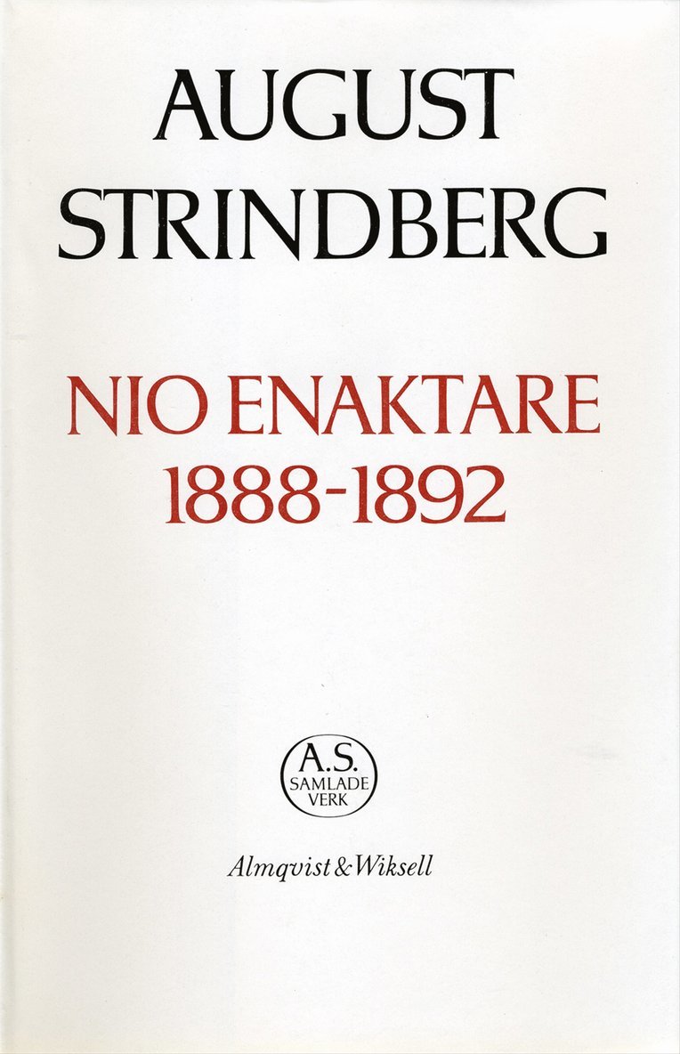 Nio enaktare 1888-1892 : Nationalupplaga. 33, Nio enaktare 1888-1892