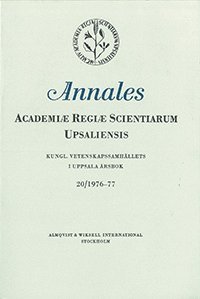Kungl. Vetenskapssamhällets i Uppsala årsbok 20/1976-77 1