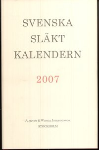 bokomslag Svenska Släktkalendern 2007
