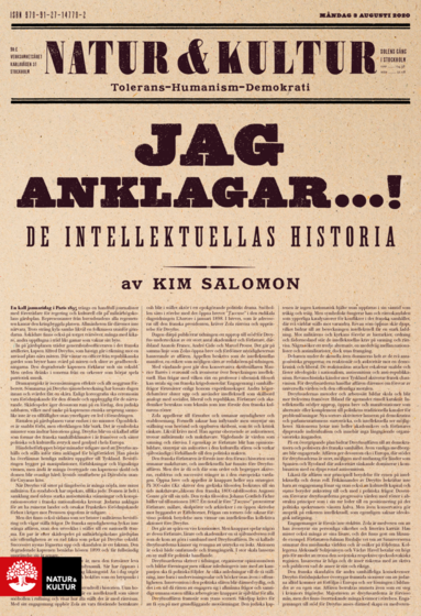 bokomslag Jag anklagar : de intellektuellas historia