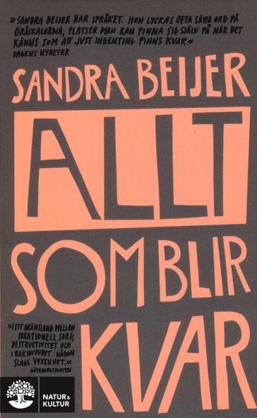 Sandra Beijer - Allt som blir kvar, Pocket