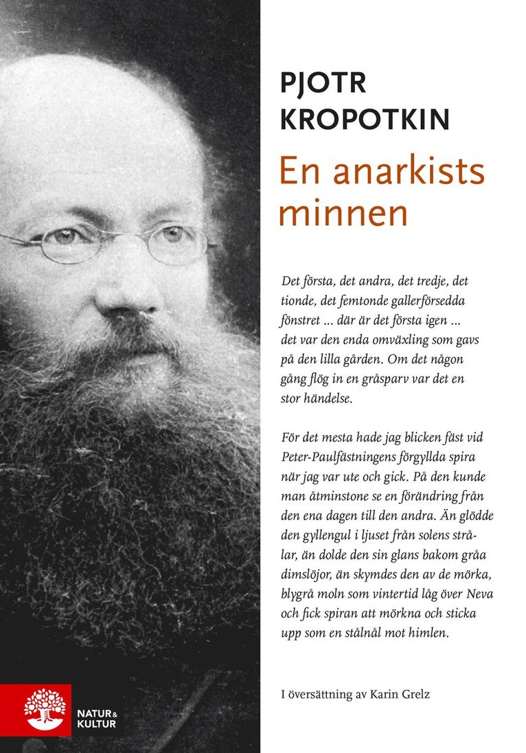 Pjotr Kropotkin - En anarkists minnen, Inbunden