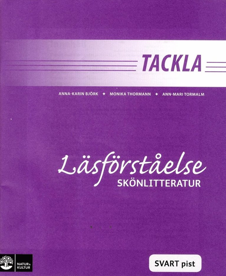 Tackla Läsförståelse Skönlitteratur Svart pist (1-pack)