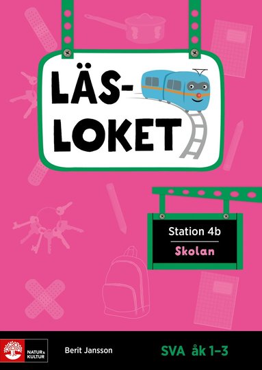 bokomslag Läsloket åk 1-3 Station 4b Skolan