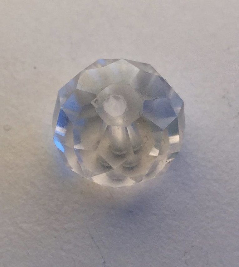 ABC-klubben Hängen Åk 2,  Diamanter, 30 st : Glaspärla facetterad 12 x8 mm 1