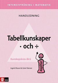 bokomslag Intensivträning i ma 4-6 Tabellkunskaper multiplikation och division Lhl