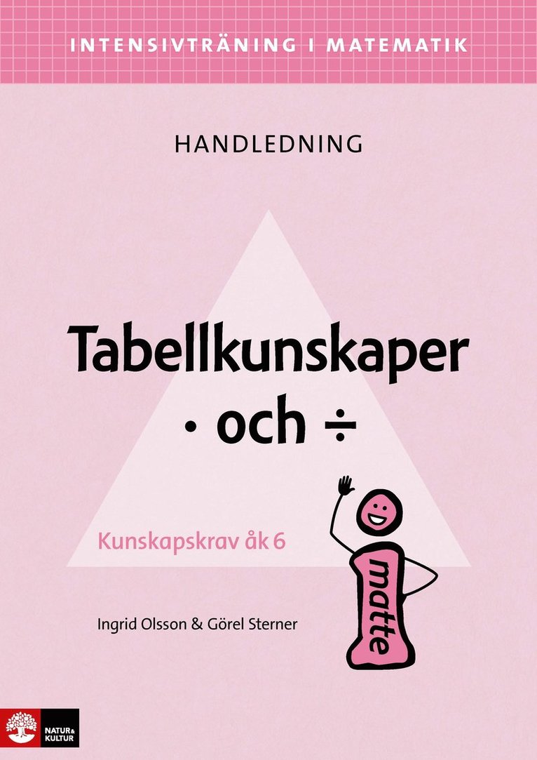 Intensivträning i ma 4-6 Tabellkunskaper multiplikation och division Lhl 1