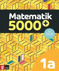 bokomslag Matematik 5000+ Kurs 1a Gul Lärobok Upplaga 2021