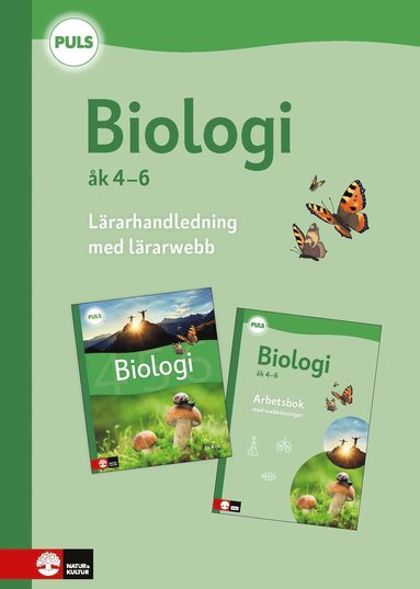 bokomslag PULS Biologi 4-6 Lärarhandledning med lärarwebb, fjärde upplagan