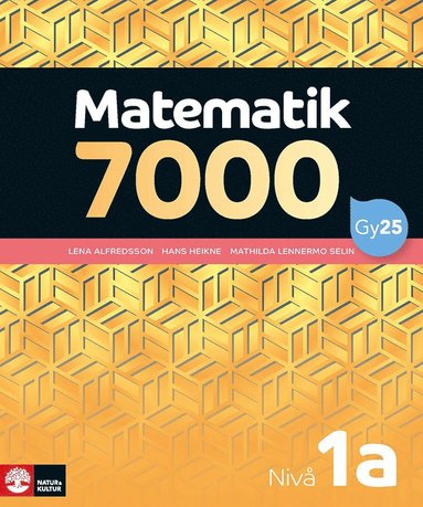 bokomslag Matematik 7000 nivå 1a Gul