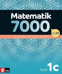 bokomslag Matematik 7000 nivå 1c