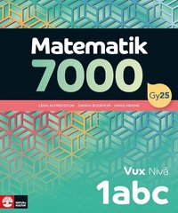 bokomslag Matematik 7000 nivå 1abc Vux