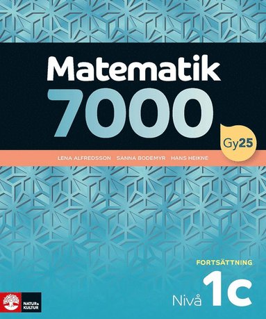 bokomslag Matematik 7000 fortsättning nivå 1c