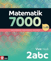 bokomslag Matematik 7000 nivå 2abc Vux