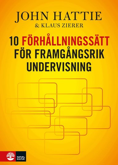 John Hattie, Klaus Zierer - 10 förhållningssätt för framgångsrik undervisning, Häftad