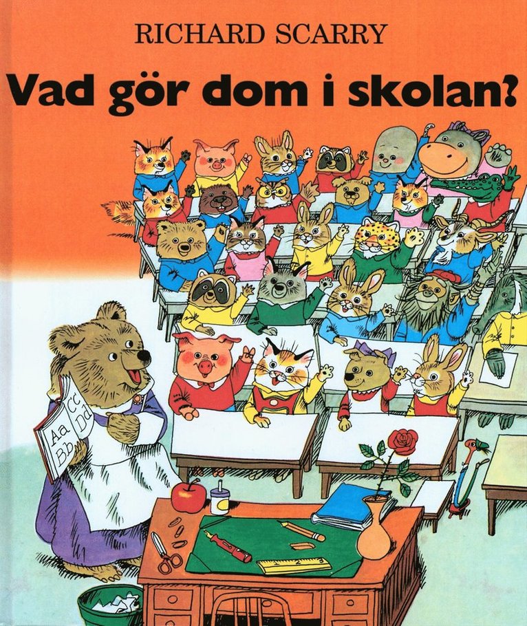 Richard Scarry - Vad gör dom i skolan?, Kartonnage